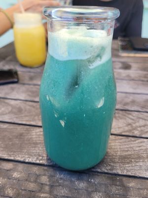 Spirulina Shake at El Veggie SV Escalón in San Salvador