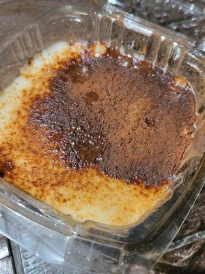 Tiramisu was kind of rubbery at El Veggie SV Escalón in San Salvador