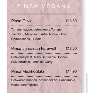 vegan pizzas   at Pinsatore in Vienna