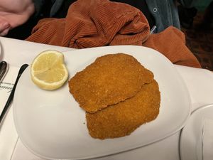 Vegan schnitzel  at Figlmüller in Vienna