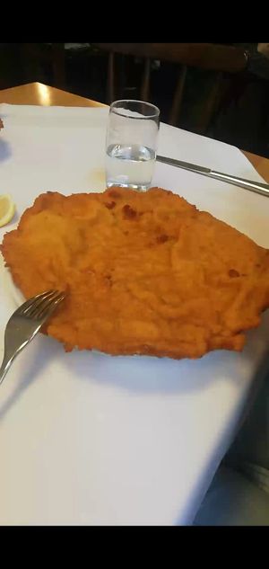 Original Schnitzel at Figlmüller in Vienna