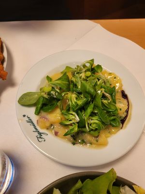 Amazing potato salad at Figlmüller in Vienna