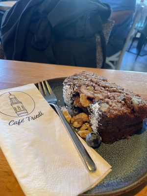 Vegan banana breadd  at Café Friedl in Vienna