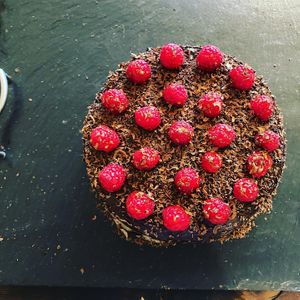 Chocolate cake  at Balsporran Bed and Breakfast in Dalwhinnie