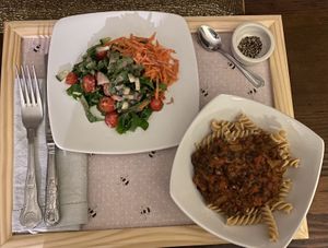 Lentil bolognese at Balsporran Bed and Breakfast in Dalwhinnie