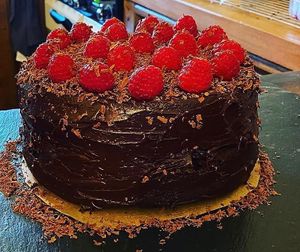 Chocolate cake 🥰 at Balsporran Bed and Breakfast in Dalwhinnie