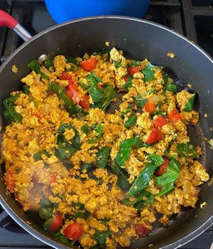 Tofu scramble  at Balsporran Bed and Breakfast in Dalwhinnie