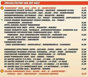 vegan options at Pannenkoe in Lisse