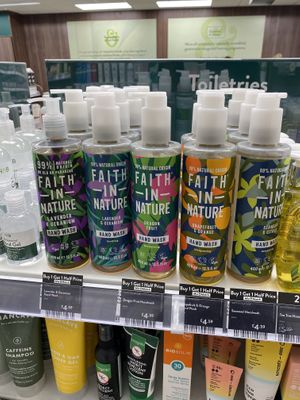 Faith In Nature hand wash  at Holland & Barrett  in Maidstone