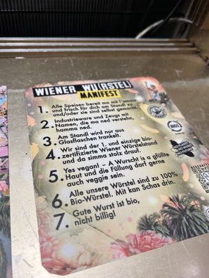 manifest😉 at Wiener Würstelstand in Vienna