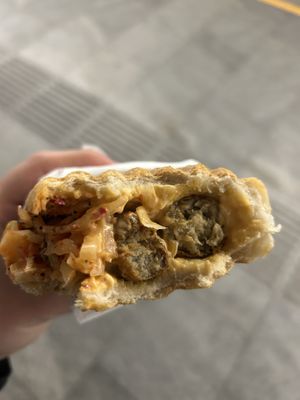 Kimchi Hotdog 8,40€  at Wiener Würstelstand in Vienna