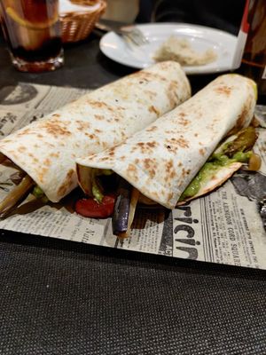 Wrap de verduras at Alquería in Xirivella