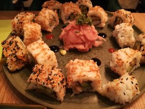 Mixed sushis at Maki Maki Sushi Green Hamburg in Hamburg