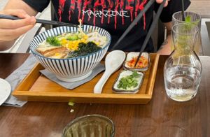 Seasonal vegetables & tofu noodle bowl  at Hǎo in Vienna