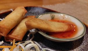 Spring rolls (you get 6 of them, already ate some when I took the photo) at Le Dang in Bad Soden-salmuenster