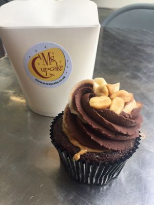 Chocolate peanut butter cupcake at Ms. Cupcake in South West London