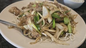 Mongolian Mock Duck (seiten) at Crystal Jade in Omaha