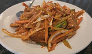 Vegan Spicy Bulgogi Tofu at Crystal Jade in Omaha