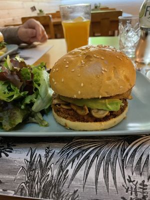 Forest burger with extra avocado  at Alternative Burger in Porto