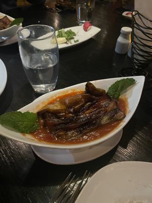 vegetable bademjan  at Pomegranate On Main in Greenville