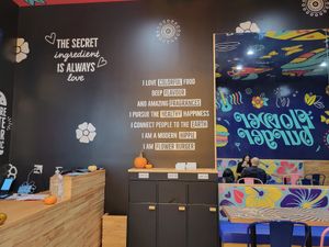 Inside at Flower Burger in West Hollywood