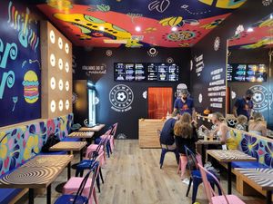 Inside at Flower Burger in West Hollywood