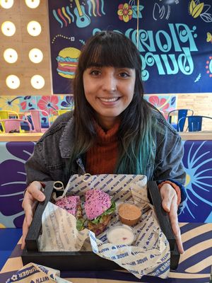 Cherry bomb! at Flower Burger in West Hollywood