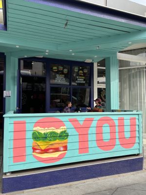 Exterior at Flower Burger in West Hollywood