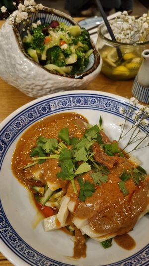 Liangpi (cold skin noodles, peanut sauce) - DELICIOUS at laolao in Vienna