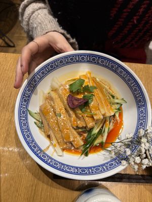 Cold noodles with peanut sauce   at laolao in Vienna
