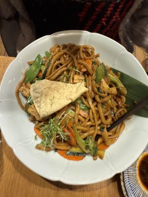 Roasted noodles with veggies and tofu   at laolao in Vienna