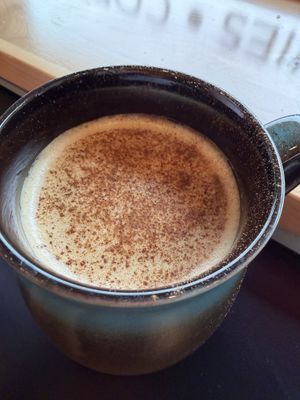 Pumpkin Spice Latté for fall 🎃🍁🍂  at Ants on a Log Cafe in Corvallis
