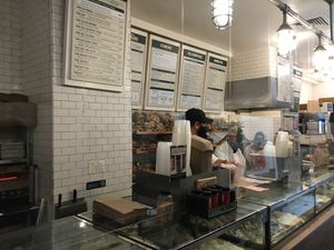 Counter. at Zucker's Bagels in New York City