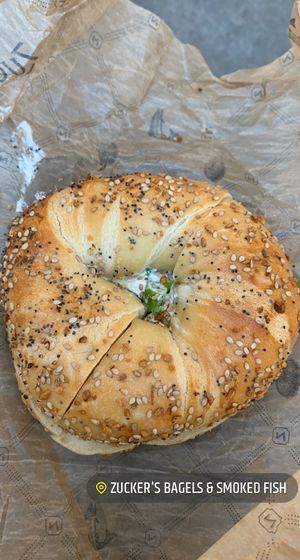   at Zucker's Bagels in New York City