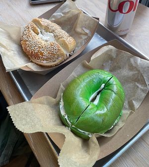 st. Patrick’s special  at Zucker's Bagels in New York City