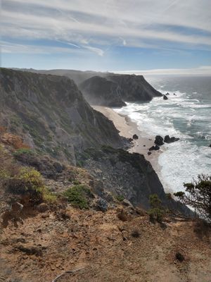 Dramatic cliffs near Colina Flora at Colina Flora in Colares