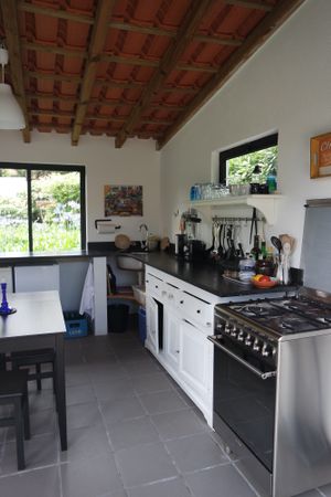 Beautiful veggie kitchen you can use at anytime with others or alone. at Colina Flora in Colares