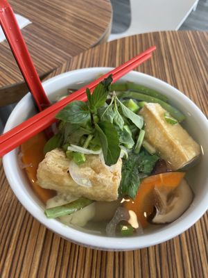 Vegan Pho. Mild not spicy   at Pho Ginger in Niagara Falls