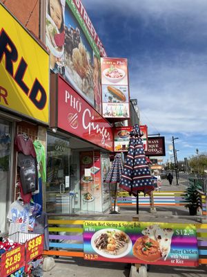 No seating outside right now, but inside was cozy   at Pho Ginger in Niagara Falls