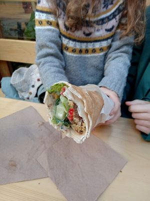 Falafel at Tabule Rasa in Corfu