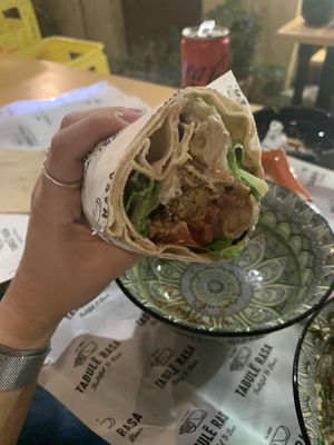 פלאפל   at Tabule Rasa in Corfu