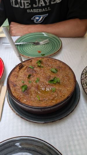 Vegan Moussaka (surprisingly huge) at Tabule Rasa in Corfu