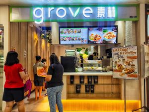 Stall front at Grove Cafe 素林 - Northshore Plaza I in Northeast Singapore