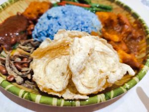 Belinjo crackerss at Grove Cafe 素林 - Northshore Plaza I in Northeast Singapore