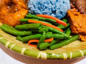 Long bean at Grove Cafe 素林 - Northshore Plaza I in Northeast Singapore