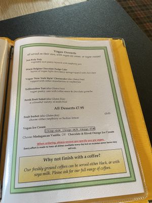 Desserts  at Calf's Head in Clitheroe