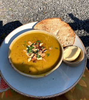 soup at Undercrag Studio & Café in Torver