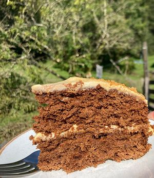 ginger cake at Undercrag Studio & Café in Torver