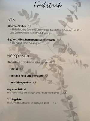 Speisekarte Seite 1 at Hygge in Esslingen