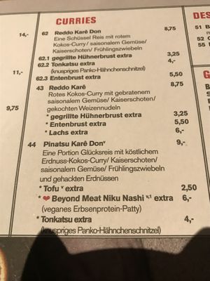 Vegan: Pinatsu Karê Don mit Tofu oder Beyond Meat  at MoschMosch in Heidelberg